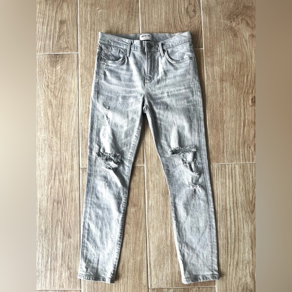 AGOLDE Sophie High Rise Skinny Jean in Gray - Picture 4 of 7